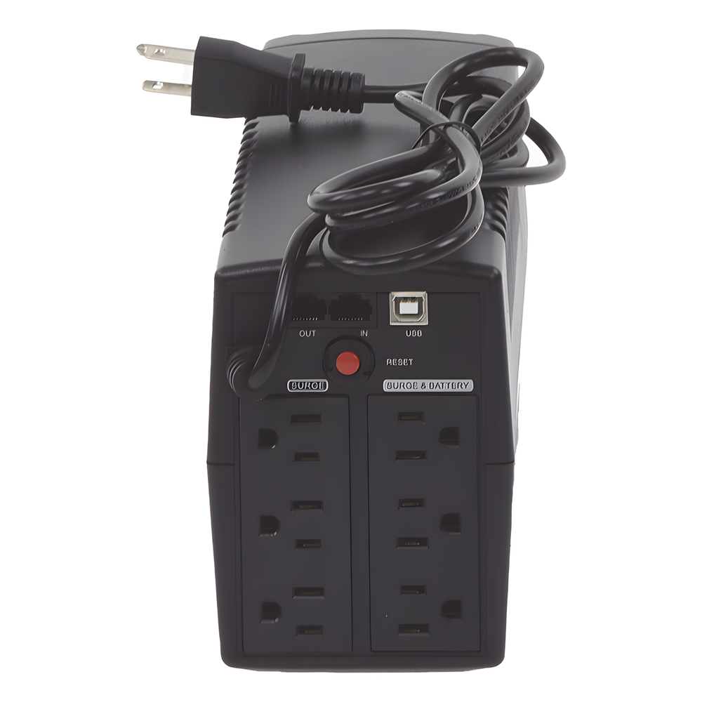 UPS de 750 VA/300 W, Topología Línea Interactiva, Entrada 120 Vca NEMA 5-15P, y 6 Salidas NEMA 5-15R, Con Regulador de Voltaje (AVR)