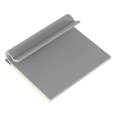 Clip Adhesivo Tipo J, Para Cables de Hasta 4.8 mm de Diámetro, Uso Interior, Color Gris, Paquete de 100pz