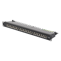 Panel de Parcheo de Impacto (110) Blindado de 24 Puertos Cat6A