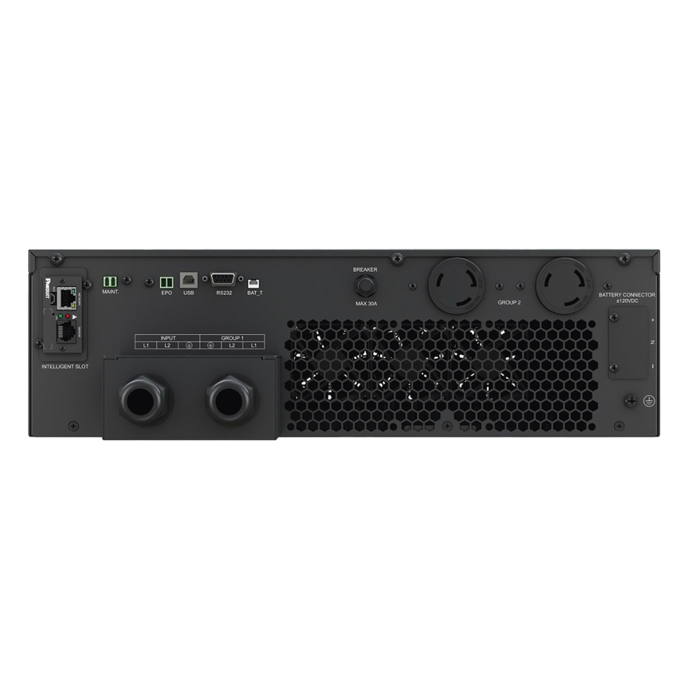 UPS SmartZone de 6000 VA/6000 W, Online Doble Conversión, Entrada 208/240 Vca Con Terminal L1+L2+G, Onda Senoidal Pura, 6 UR, Con 2 Tomas NEMA L6-30R y Terminal L1+L2+G, Incluye Tarjeta de Red y Kit de Rieles