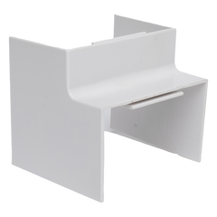 Esquinero Interior Color Blanco de PVC Auto Axtinguible, Para Canaleta TMK-4577 (5520-02001)