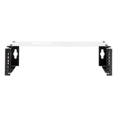 Rack Abierto de montaje en Pared, de 19in,  Profundidad Ajustable (8" a 12") de 2.5  Unidades de rack, con Capacidad de Crecimiento.