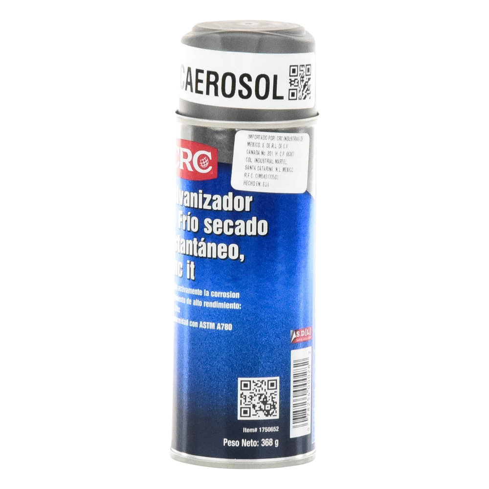 Compuesto Zinc en Aerosol  para Retoque de Piezas Galvanizadas por Inmersión en Caliente (386 gr.).