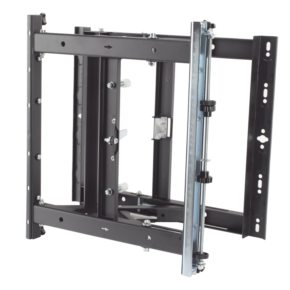 Soporte Estructural Modular para Pantallas | Altura Ajustable de 200 mm a 1600 mm | Ancho 600 mm | Profundidad 134 mm a 300 mm | Diseño Metálico| Compatible con Diferentes Tamaños de Pantallas |Soporta Formato Horizontal y Vertical.