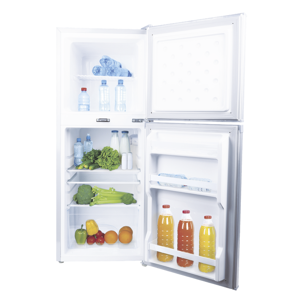 Refrigerador Combinado Solar de 105L (3.7 ft3) - 12/24V, Solución Todo en uno para Aplicaciones Aisladas y Eficiencia Energética.