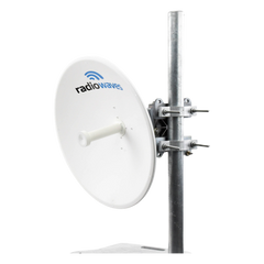 Antena Direccional de alto desempeño, Dimensiones (2 ft), Ganancia de 29 dBi, 4.9-6 GHz, Conectores N-hembra, Fácil instalación, Preensamblada, Montaje incluido
