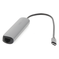 HUB USB-C (Docking Station) 5 en 1 | Ultra Delgado | 2 USB-A 3.1 a (5 Gbps) | HDMI 4K@60Hz | RJ45 (Gigabit Ethernet) | USB-C PD Carga Rápida 100W | Soporta OTG | Chips Inteligentes | Pequeño y Ligero | Caja de Aluminio.