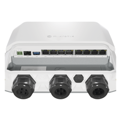 RB5009UPr+S+OUT 8 puertos PoE in/out, 1 SFP+, Solo RouterOS v7 para Exterior