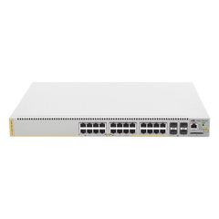 Switch PoE+ Administrable CentreCOM GS970M, Capa 3 de 24 Puertos 10/100/1000 Mbps + 4 SFP Gigabit, 370 W