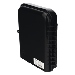 Cierre de Empalme para 24 fusiones de fibra óptica, Interior/Exterior, con 8 acopladores SC/APC y splitter 1x8 SC/APC Incluido, IP65, 3 Puertos para Fibra Troncal o Distribución