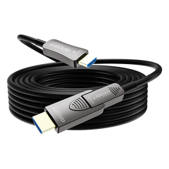 Cable HDMI Óptico Activo| 4K Real | 20 m | 18 Gbps | 4K@60Hz 4:4:4 | HDMI 2.0b | HDCP 2.2 | HDR | ARC | Conector RX Desmontable | Plug and Play