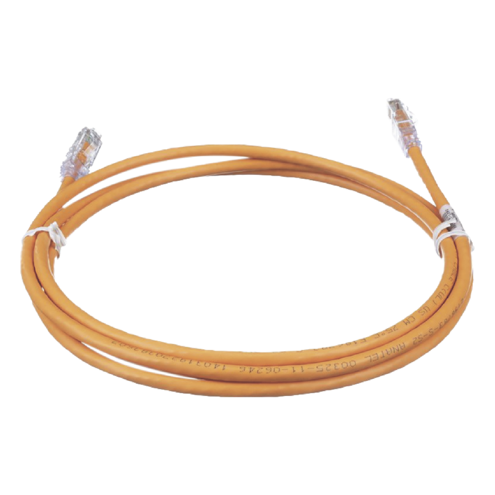 Cable de Parcheo TX6, UTP Cat6, 24 AWG, CM, Color Naranja, 0.91 Metros (3 Pies)