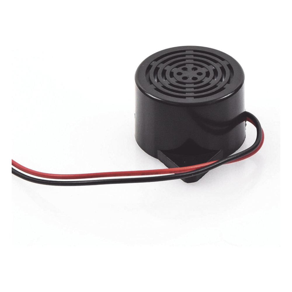 Zumbador para Chapas y Contrachapas / 85 dB / 12 Vcc / Avisa cuando la puerta se abre / Diseño compacto ABS