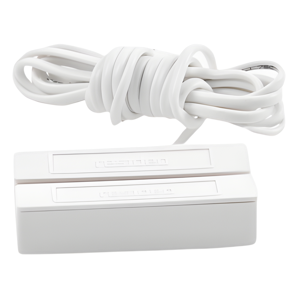 Contacto magnético direccionable V-Plex para montaje en superficie, sellado contra humedad, color blanco