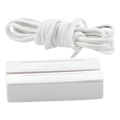 Contacto magnético direccionable V-Plex para montaje en superficie, sellado contra humedad, color blanco