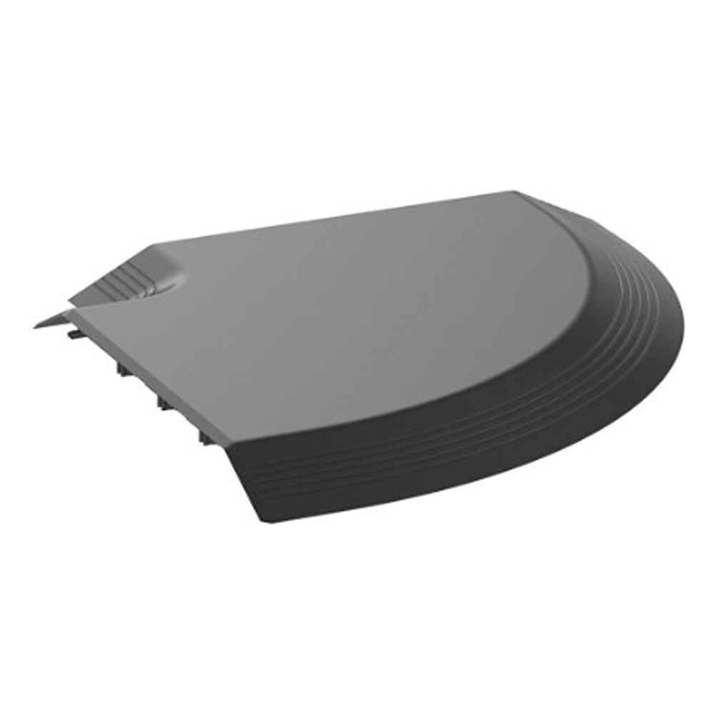 Conexión en Ángulo Recto "L", Para Canaleta de Piso AFR4BCBL6, Material PVC Rígido, Color Negro