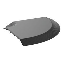 Conexión en Ángulo Recto "L", Para Canaleta de Piso AFR4BCBL6, Material PVC Rígido, Color Negro