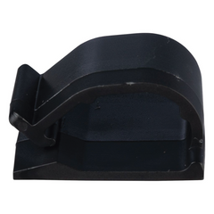 Clip de Nylon 6.6 con Adhesivo, Para Cables de Hasta 9.7 mm de Diámetro, Uso Interior/Exterior, Color Negro, Paquete de 100pz