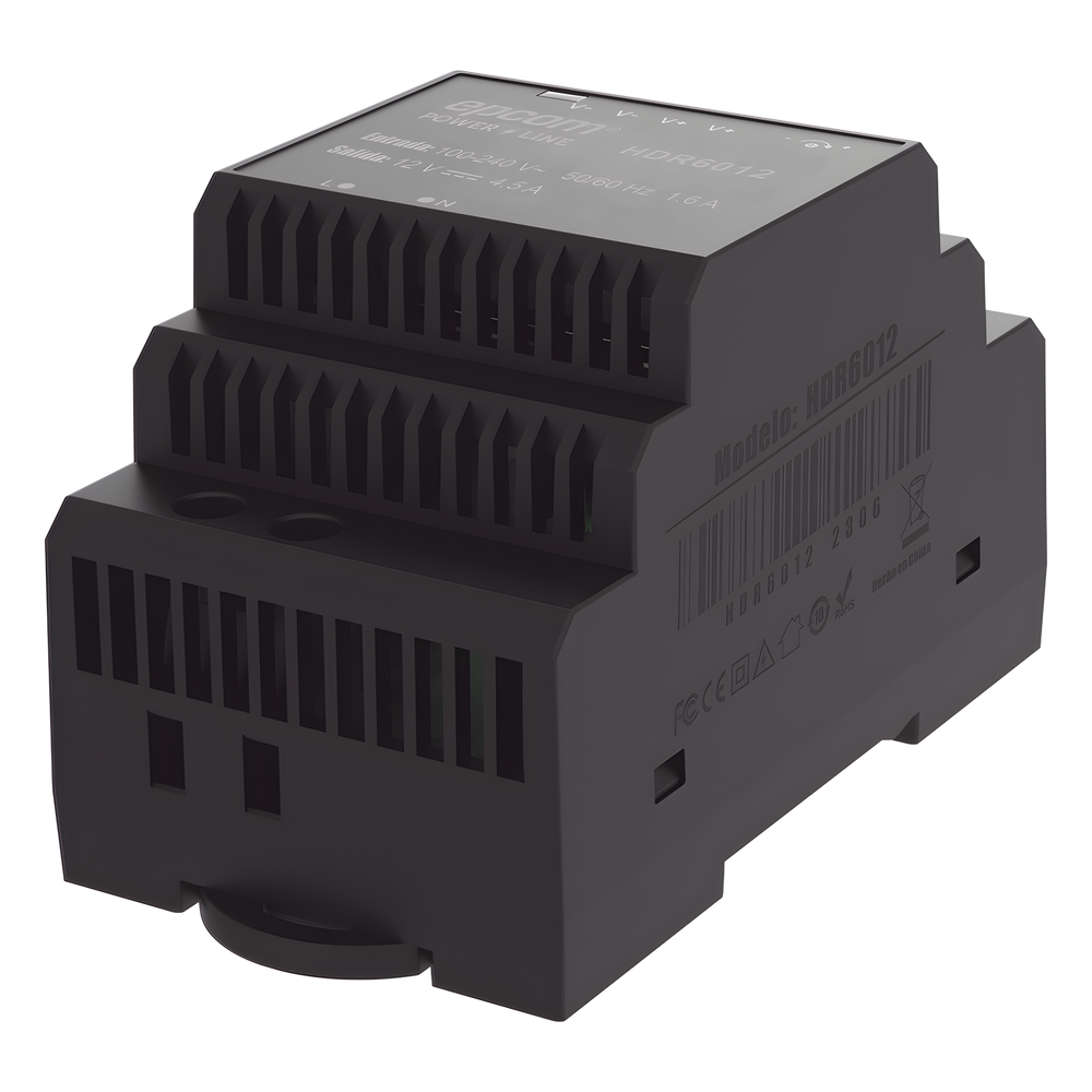 Fuente de Poder Industrial Entrada: 100-240 Vca / Salida: 15 Vcc/ 4 A/ 60 W/ Riel Din