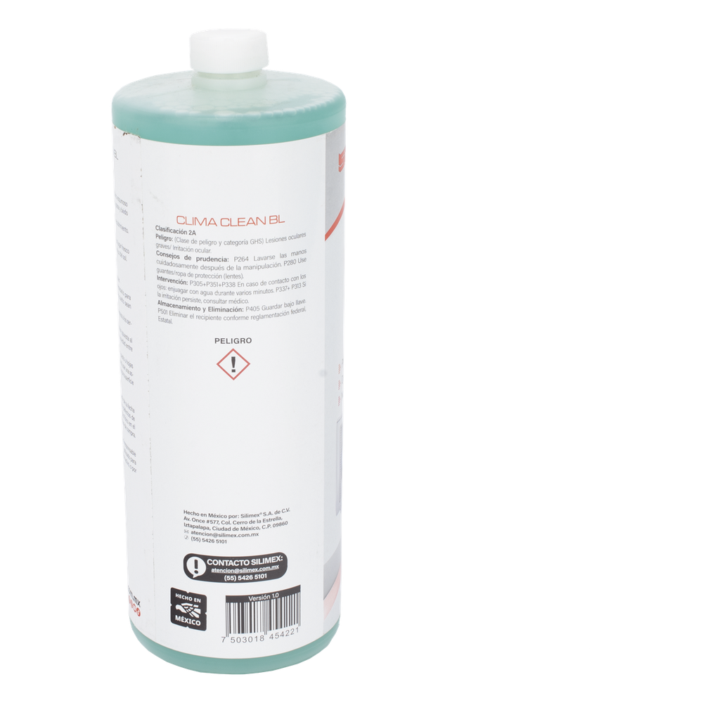 CLIMA CLEAN BL Limpiador a Base de Agua que Garantiza una Limpieza Profunda y Profesional en Serpentines de Minisplits, Mejorando su Eficiencia y Prolongando su Vida Útil
