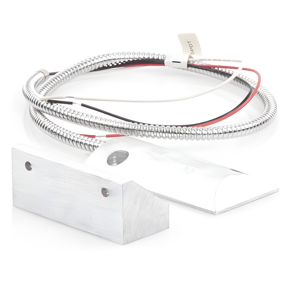 Contacto Magnético para Piso Uso Rudo / Salida Dual NC/NA / GAP 65 mm (2.5 in) / Aluminio / Cable Blindado 55 cm / UL & CE