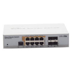 Cloud Router Switch Administrable L3, 8 puertos 10/100/1000 Mbps c/PoE Pasivo ó 802.3af/at, 4 Puertos SFP