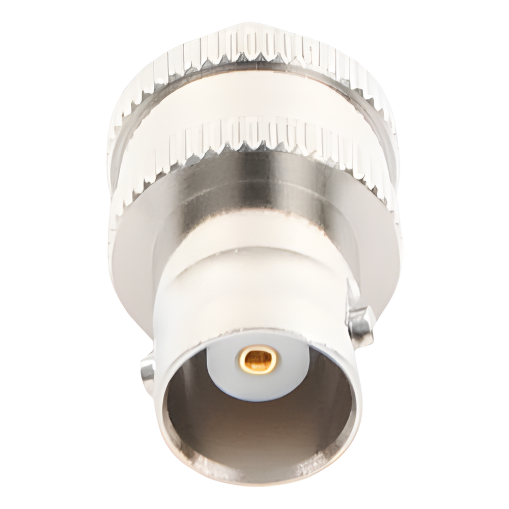 Adaptador en Línea  de Conector BNC Hembra a SMA Hembra / Radios Portátil Kenwood, Uniden, Níquel/ Oro/ Teflón.