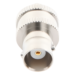 Adaptador en Línea  de Conector BNC Hembra a SMA Hembra / Radios Portátil Kenwood, Uniden, Níquel/ Oro/ Teflón.