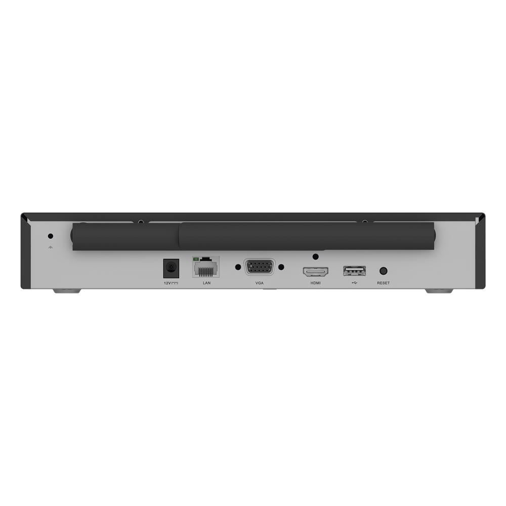NVR Inalámbrico (WiFi) de 8 Canales IP / Admite Cámaras hasta 5 Megapixel (3K) / Salidas HDMI y VGA  / H.265 / Almacenamiento hasta 8 TB