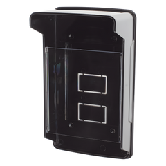 Carcasa Protectora Universal Color Negro con Tapadera de Acrílico / Medidas 245 × 143 × 83 mm / Compatible con Múltiples Modelos de Control de Acceso
