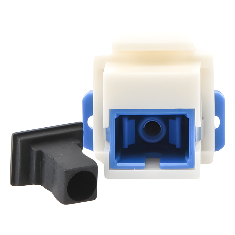 Acoplador Keystone de Fibra Óptica Monomodo SC/PC Simplex a SC/PC Simplex