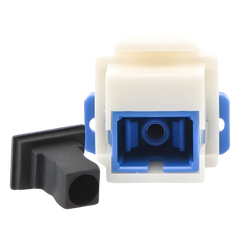 Acoplador Keystone de Fibra Óptica Monomodo SC/PC Simplex a SC/PC Simplex