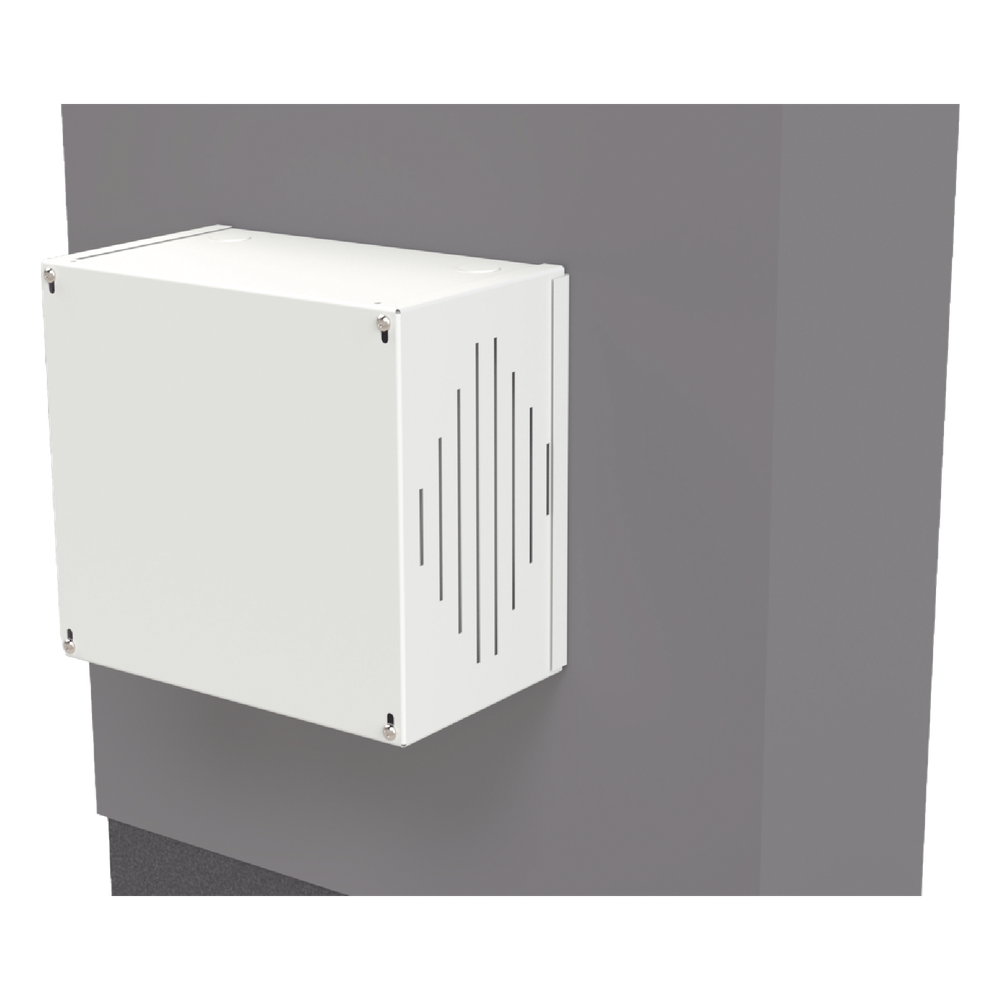 Gabinete para Resguardo de Sirena de 30 W (SF581A o SF581L No incluida), Preparación para Tamper (No incluido).