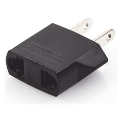 Adaptador de enchufe europea a americano, Calidad PREMIUM @ 6 A ; 110 - 250 Vca