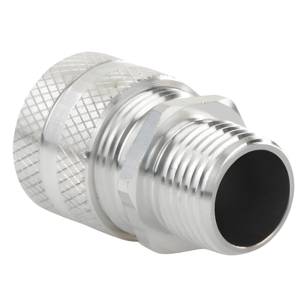 Conector de cable, de aluminio macho recto, .50 - .63 ", 1/2".