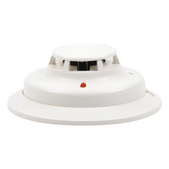 Detector fotoeléctrico de humo de 2 hilos con sensor térmico fijo a 57 grados C, para sistemas convencionales