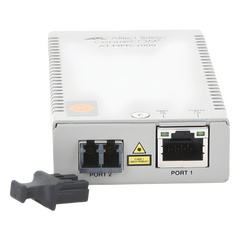 Convertidor de medios Gigabit Ethernet a fibra óptica, conector LC, multimodo (MMF), distancia de 220 hasta 500 m, con fuente de alimentación multi-región