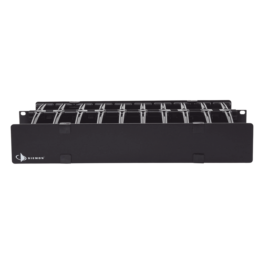 Organizador de Cable Horizontal RouteIT, Doble, Para Rack de 19in, 4in de profundidad, 2UR