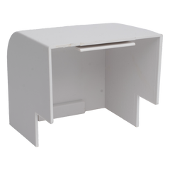 Esquinero Exterior Color Blanco de PVC Auto Axtinguible, Para Canaleta TMK-4577 (5510-02001)