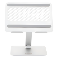 Soporte de Aluminio para Laptop | Ajustable 180° | Soporta Laptops de 10 a 17.3''| Capacidad de Carga 5Kg | Excelente Estabilidad | Diseño Para Alta Disipación de Calor | Altura y Angulo Ajustable | Plegable y Portátil.