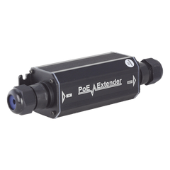 Extensor PoE / 100 Metros / Intemperie (IP66) /  60 Watts / 1 Puerto de Entrada  / 1 Puerto de Salida PoE / No requiere alimentación.