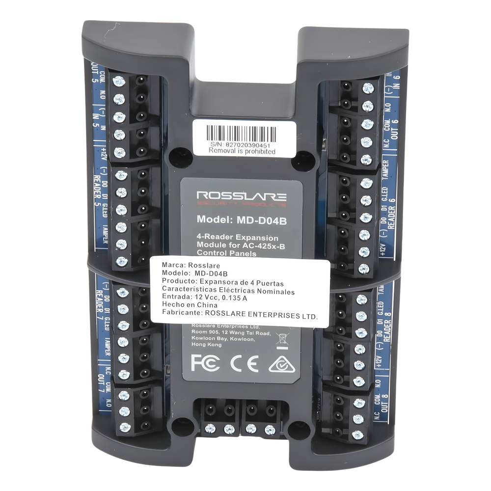 Módulo Expansor de 4 Lectoras / Para Panel AC-425IP-BU