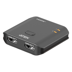 Splitter HDMI 2 Puertos True 4K Essentials | Resolución 3840x2160@60Hz | EDID Sync | HDR10+ | HDCP 2.2 | 18Gbps | LPCM 7.1 | Control por Botón | Plástico | 0.03 kg | 6.10 x 5.65 x 1.52 cm (2.4 x 2.22 x 0.6 in)