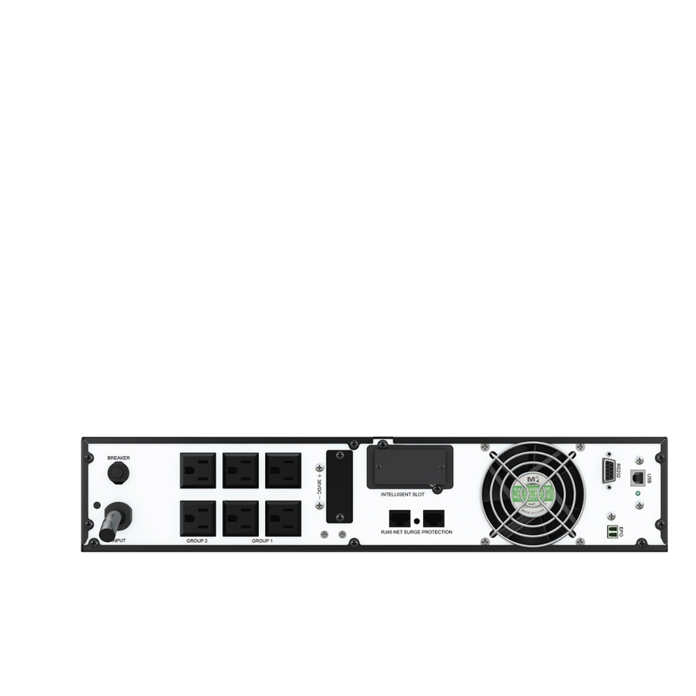 UPS SmartZone de 1000 VA/1000 W, Online Doble Conversión, Entrada 120 Vca NEMA 5-15P, Onda Senoidal Pura, 2 UR, Con 6 Tomas NEMA 5-15R