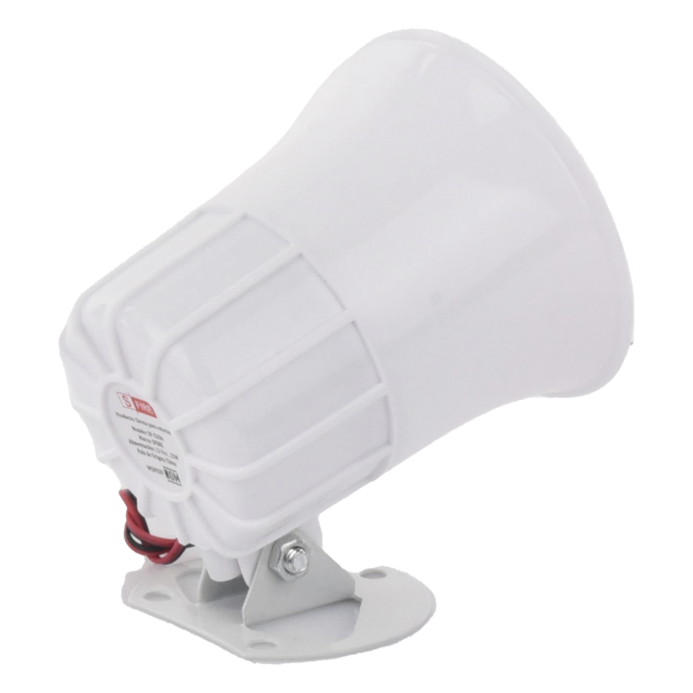 Sirena Cableada SFIRE SF-520A / 110 dB / 15 W / 12 VCC / Compacta y Potente
