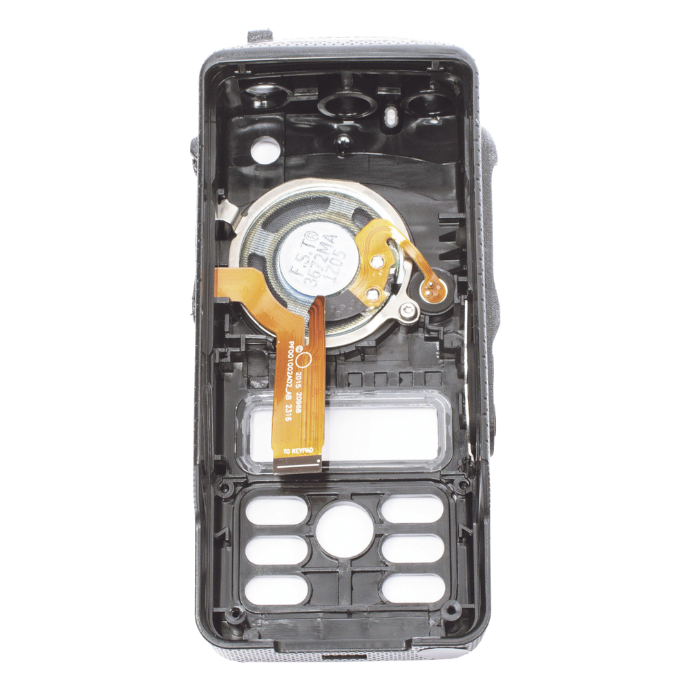 Carcasa de Repuesto / Radio Motorola MOTOTRBO DEP570e / Versión con Pantalla y Teclado / Plástico de Alta Resistencia / Refacción de Reemplazo Directo