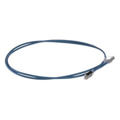 Patch Cord Cat6A, Diametro Reducido 28 AWG, Blindado S/FTP, CM/LS0H, 3 Metros, Color Azul
