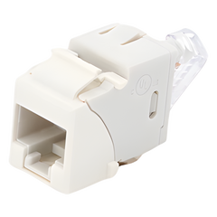 Jack Ultramax Cat6A, UTP, Tipo Keystone, Color Blanco, Punch Down