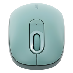 Mouse Inalámbrico 2.4G 800/1200/1600/2400 DPI | Función de 3 botones | Alcance 10m | Silencioso |  Ergonómico | Anti-caída y Anti-interferencias | Batería Alcalina AA incluida  | Color Green.