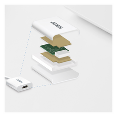 Adaptador de Entrada DisplayPort- Salida HDMI | 1080p | Compatible con audio |